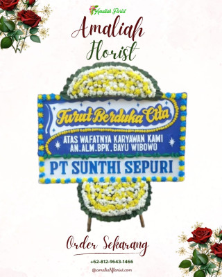 Papan Bunga Duka di Sanaman Mantikei